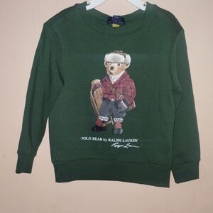 Ralph Lauren Polo Bear Green Sweatshirt
